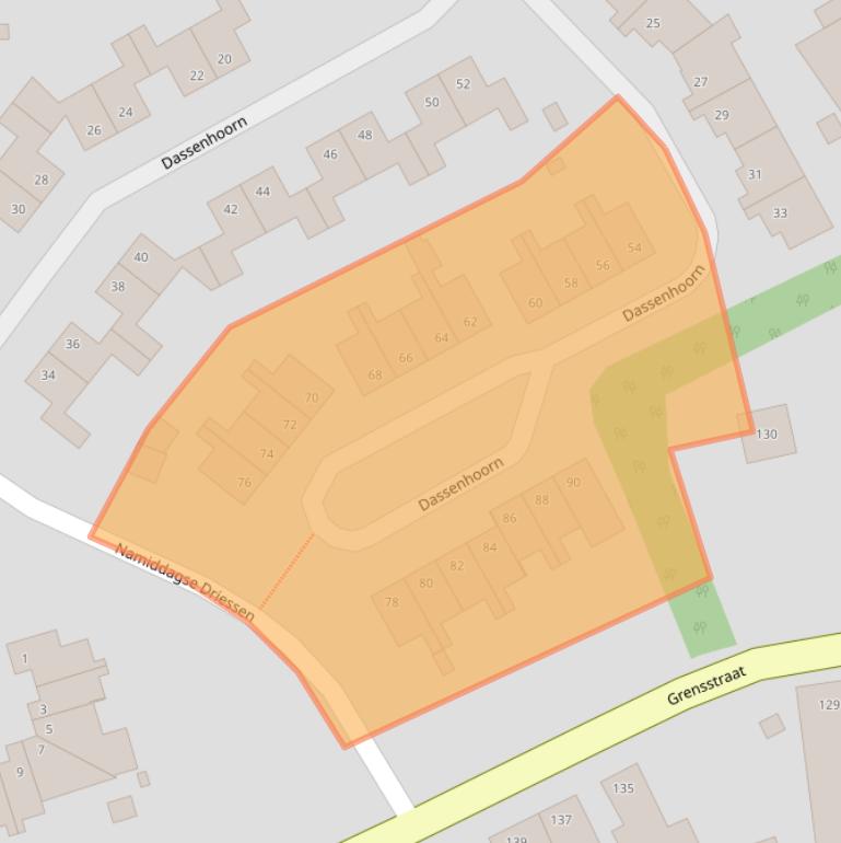 Kaart van postcodegebied 6374MX.