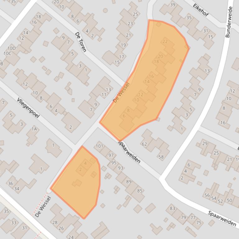 Kaart van postcodegebied 6374NC.