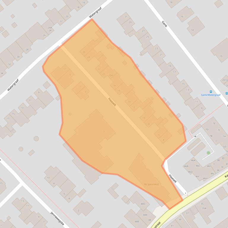 Kaart van postcodegebied 6374NJ.