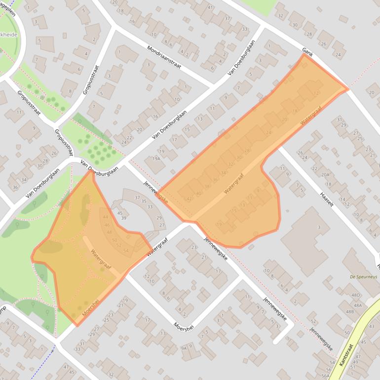 Kaart van postcodegebied 6374NP.