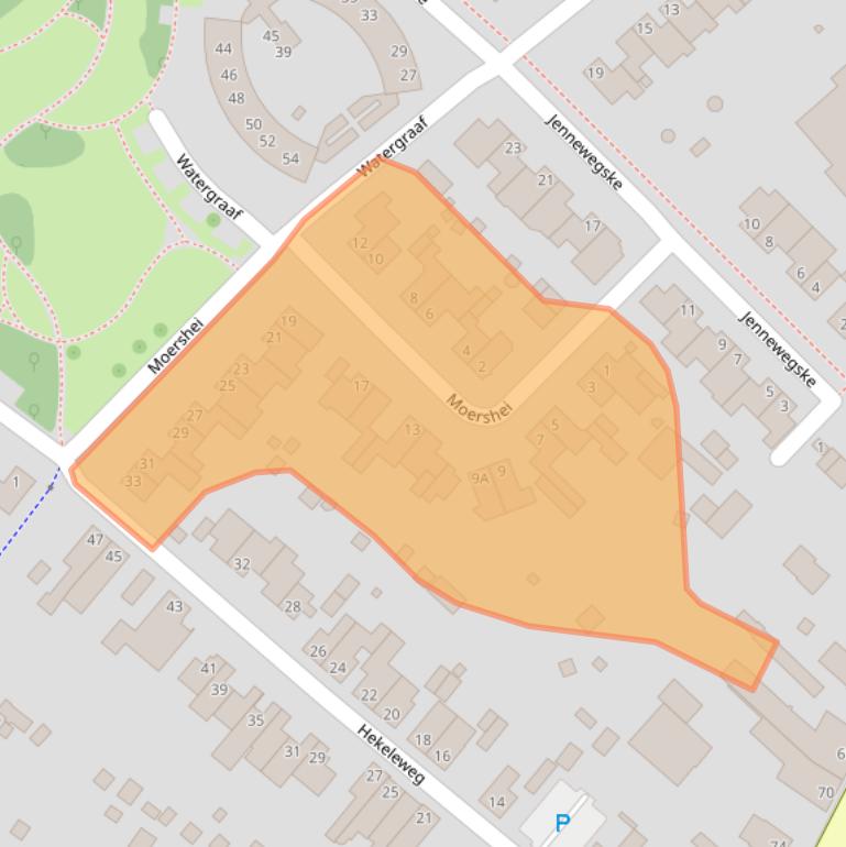 Kaart van postcodegebied 6374NR.