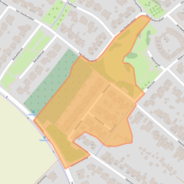 Kaart van postcodegebied 6374NS.