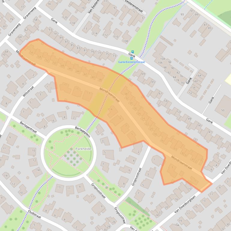 Kaart van postcodegebied 6374PH.