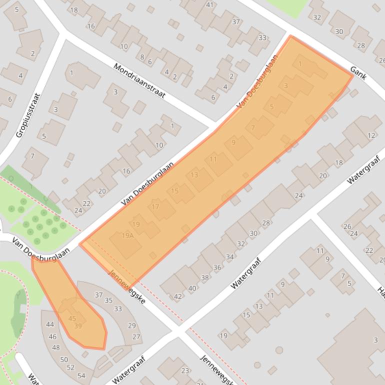 Kaart van postcodegebied 6374PJ.