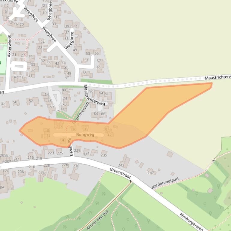 Kaart van postcodegebied 6374RB.