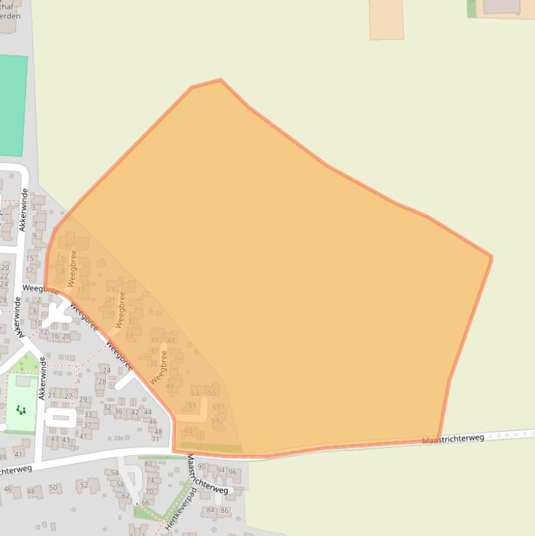 Kaart van postcodegebied 6374RC.