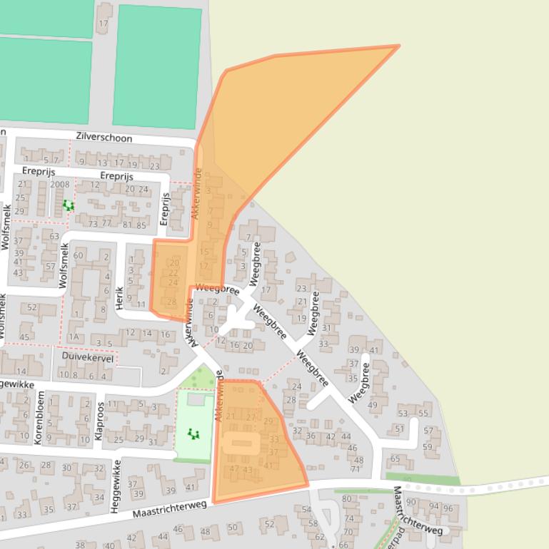 Kaart van postcodegebied 6374RD.