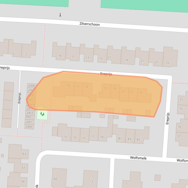 Kaart van postcodegebied 6374RH.
