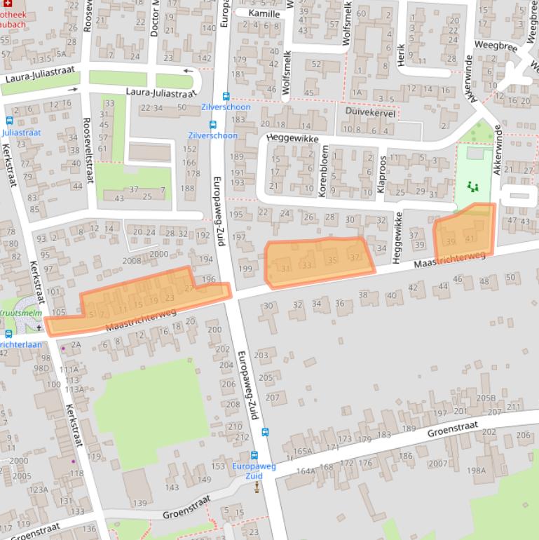 Kaart van postcodegebied 6374RX.