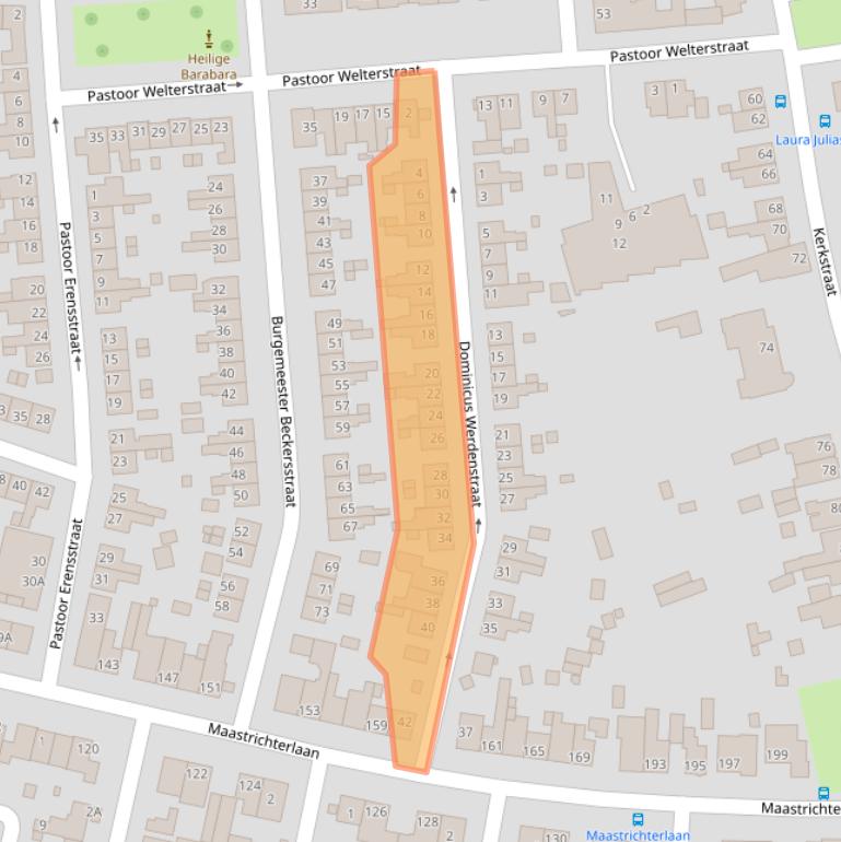 Kaart van postcodegebied 6374SH.