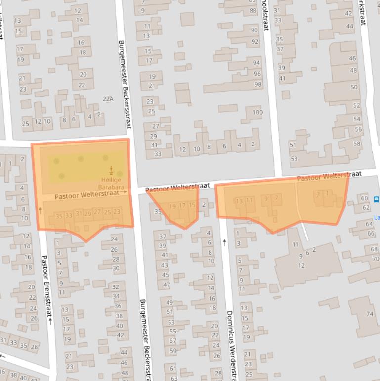 Kaart van postcodegebied 6374SJ.