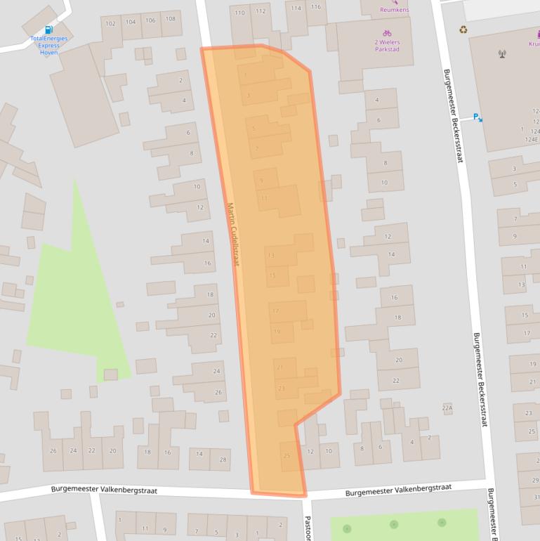 Kaart van postcodegebied 6374SR.