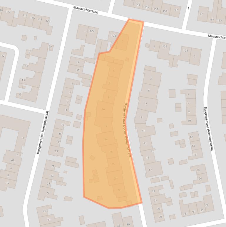 Kaart van postcodegebied 6374TR.