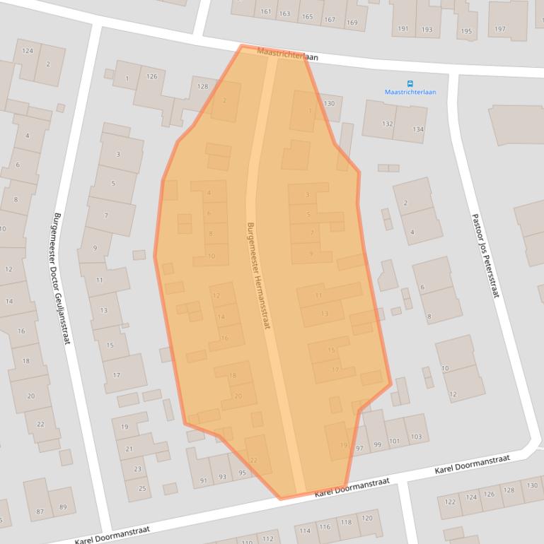 Kaart van postcodegebied 6374TS.