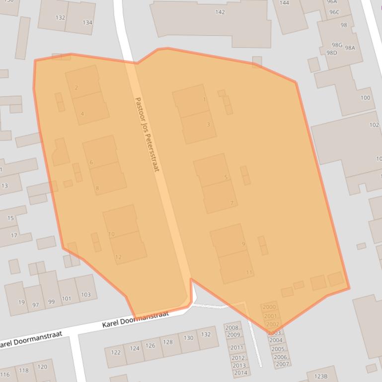 Kaart van postcodegebied 6374TT.