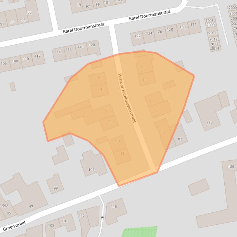 Kaart van postcodegebied 6374TV.