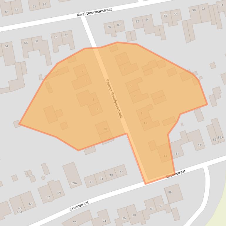 Kaart van postcodegebied 6374TW.
