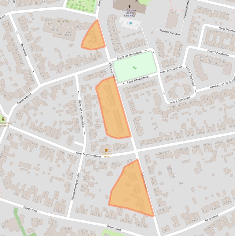 Kaart van postcodegebied 6374TX.