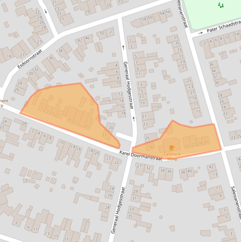 Kaart van postcodegebied 6374VC.
