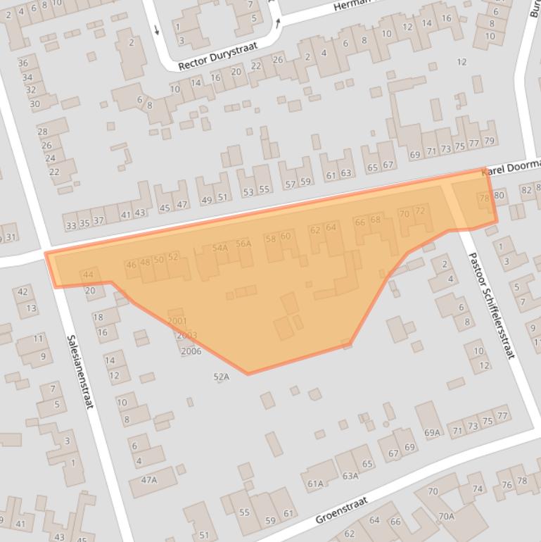 Kaart van postcodegebied 6374VH.