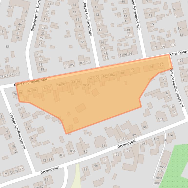 Kaart van postcodegebied 6374VJ.