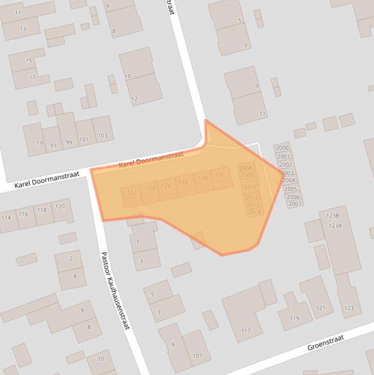 Kaart van postcodegebied 6374VK.