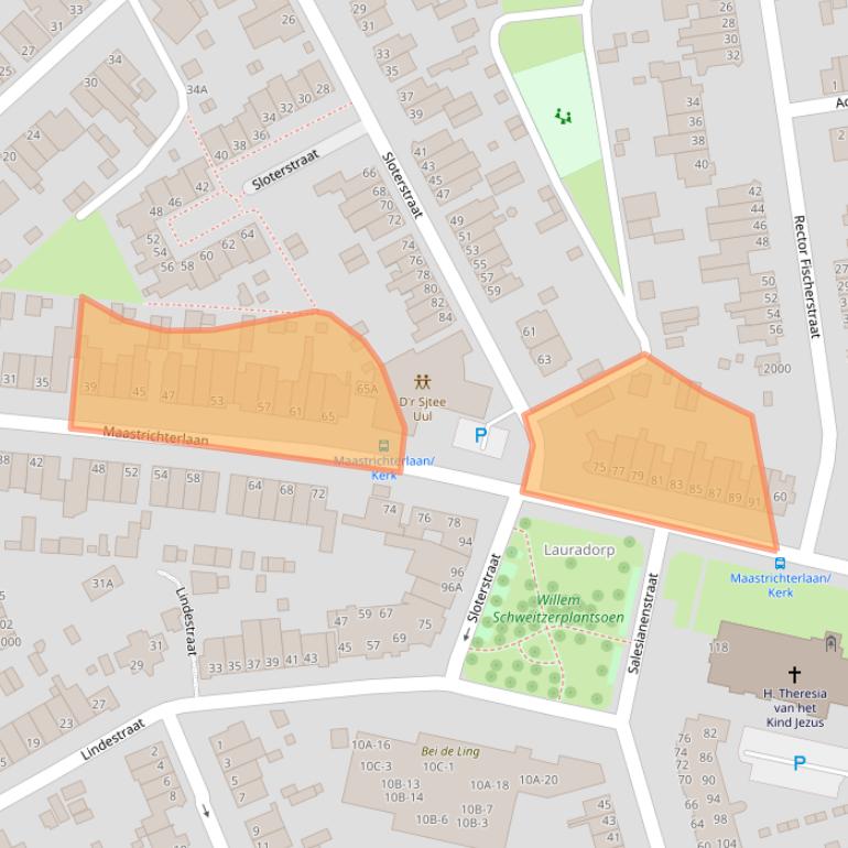 Kaart van postcodegebied 6374VM.