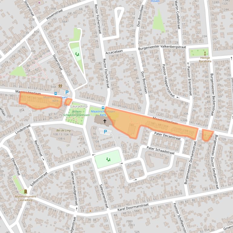 Kaart van postcodegebied 6374VS.