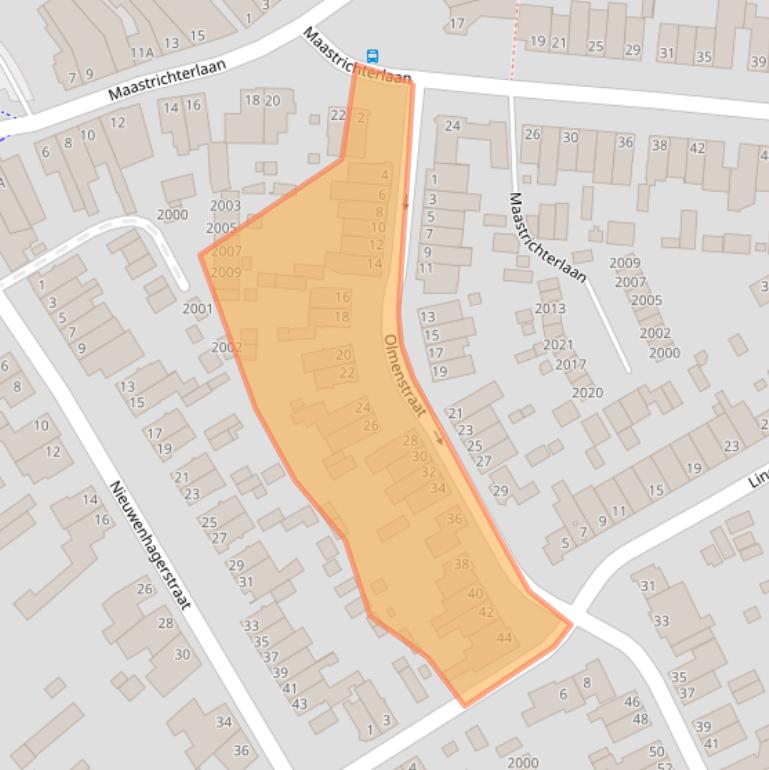Kaart van postcodegebied 6374VX.