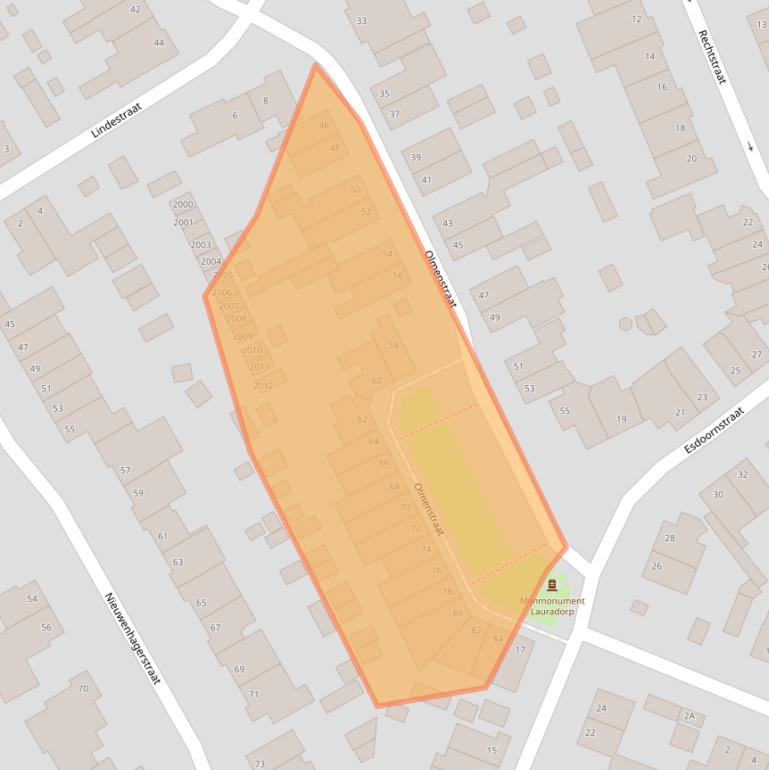 Kaart van postcodegebied 6374VZ.