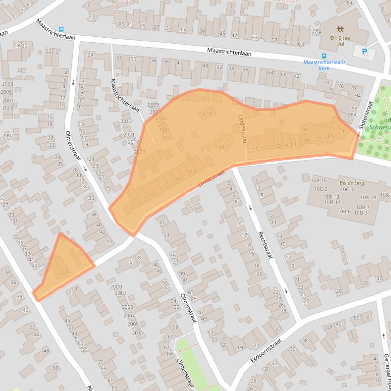 Kaart van postcodegebied 6374XD.