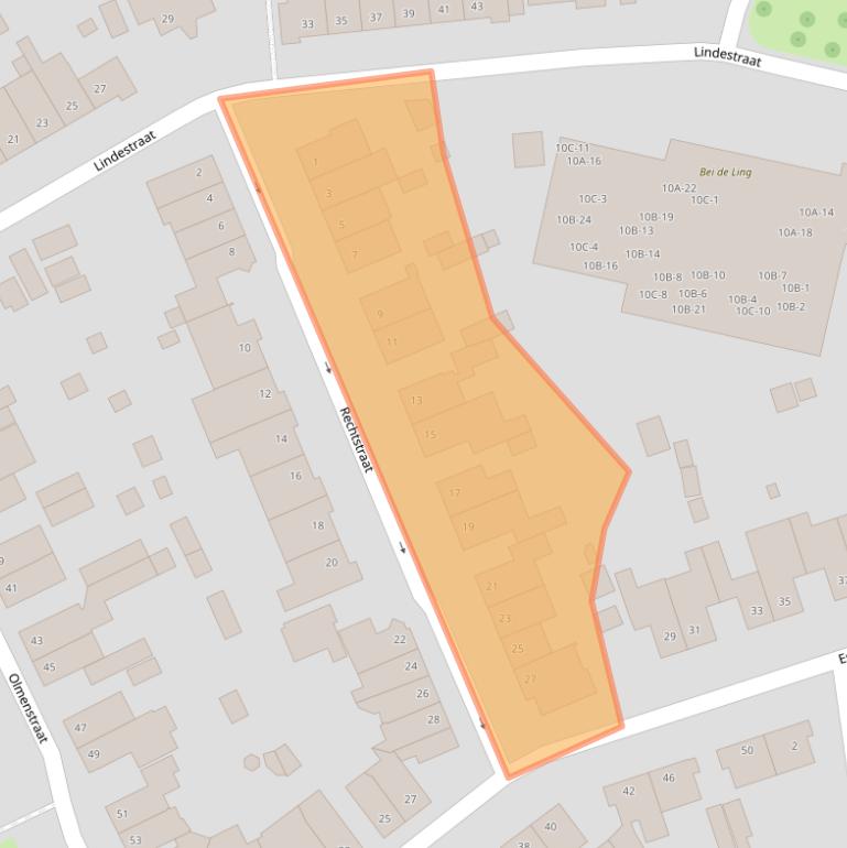 Kaart van postcodegebied 6374XH.