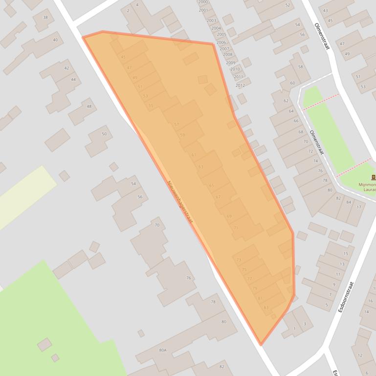 Kaart van postcodegebied 6374XP.