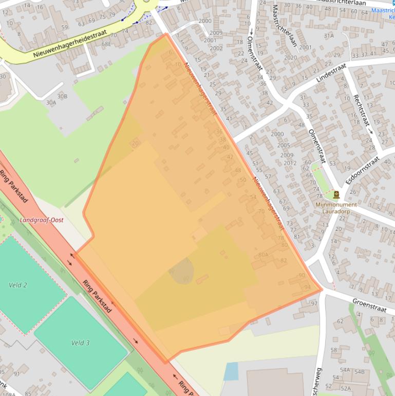 Kaart van postcodegebied 6374XR.