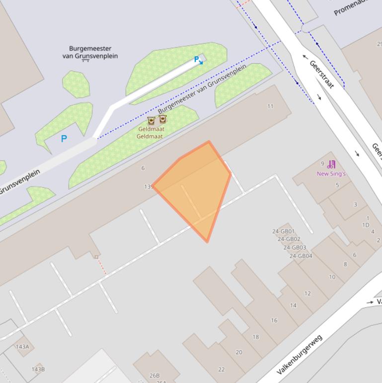 Kaart van postcodegebied 6411AP.