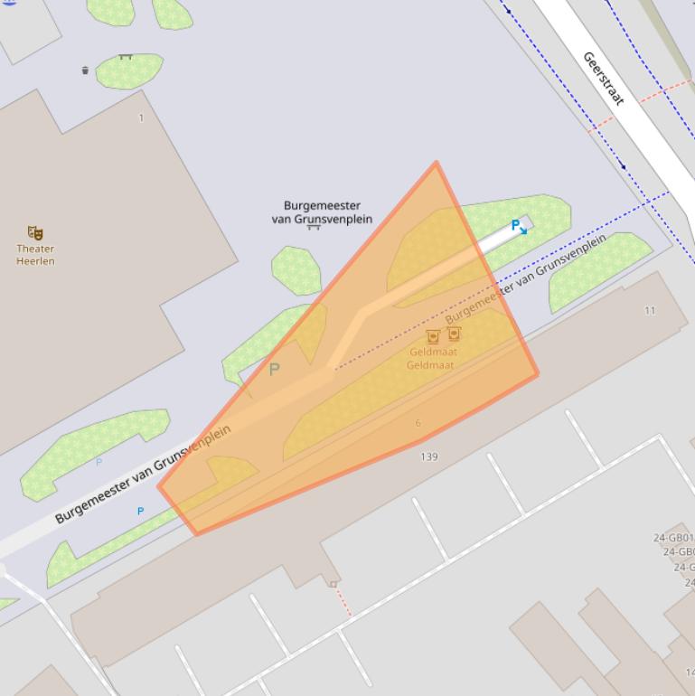 Kaart van postcodegebied 6411AT.