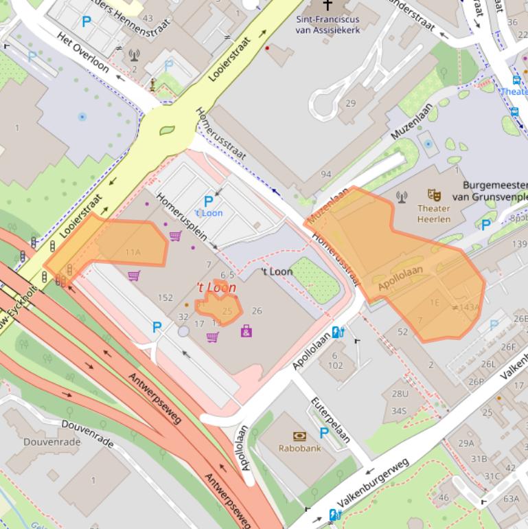 Kaart van postcodegebied 6411BA.