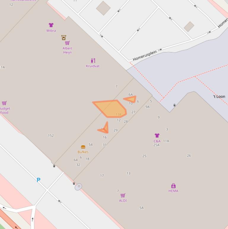 Kaart van postcodegebied 6411BD.