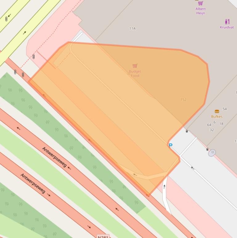 Kaart van postcodegebied 6411BE.