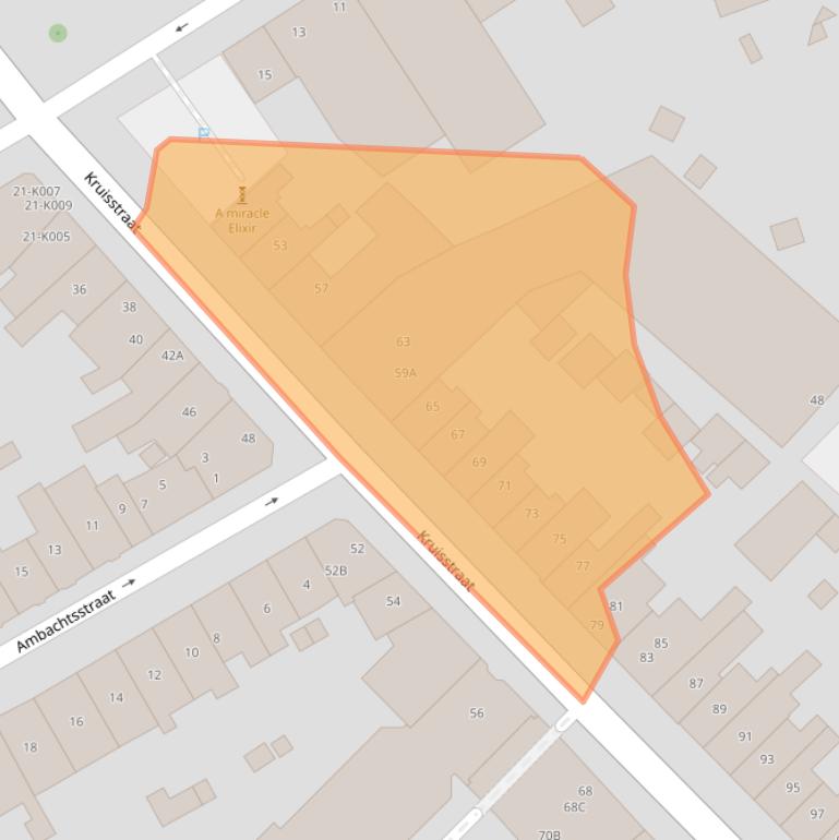 Kaart van postcodegebied 6411BR.