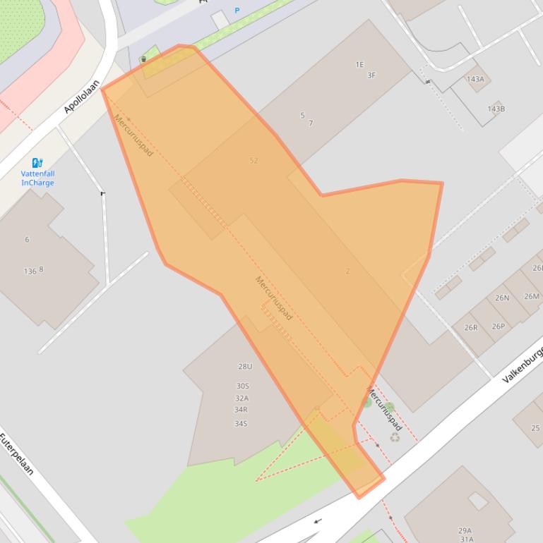 Kaart van postcodegebied 6411BZ.