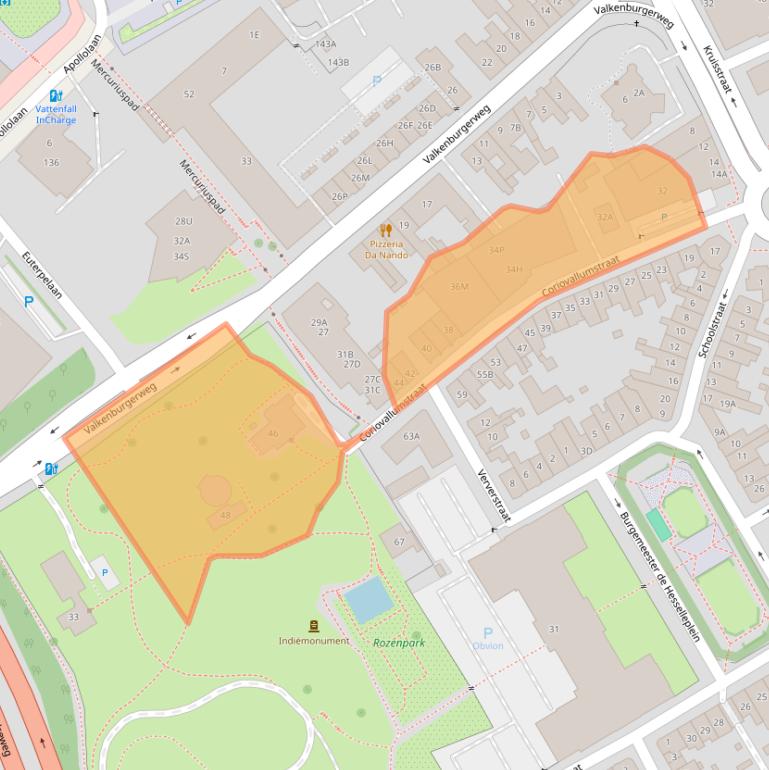 Kaart van postcodegebied 6411CD.