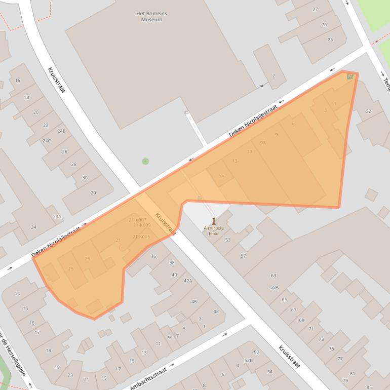 Kaart van postcodegebied 6411CL.