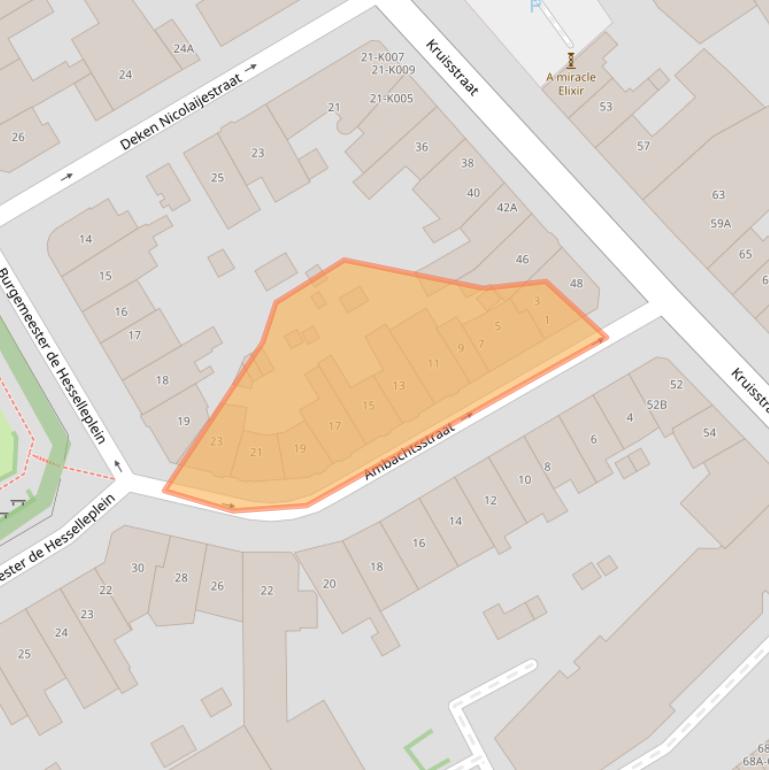 Kaart van postcodegebied 6411CN.