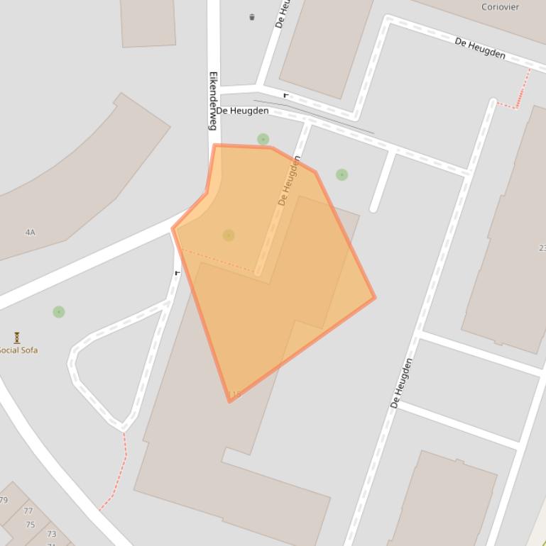 Kaart van postcodegebied 6411DP.