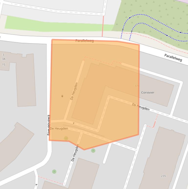 Kaart van postcodegebied 6411DX.