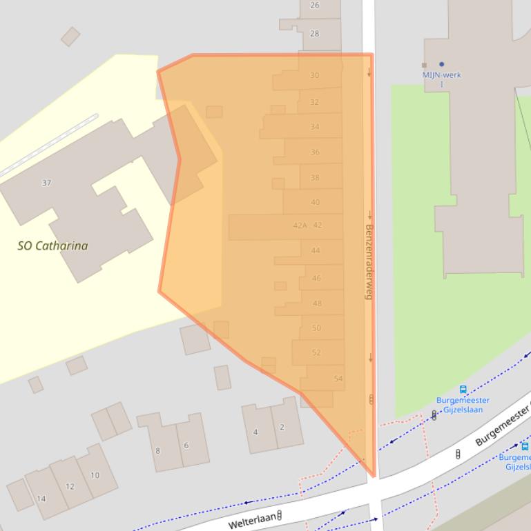 Kaart van postcodegebied 6411EE.