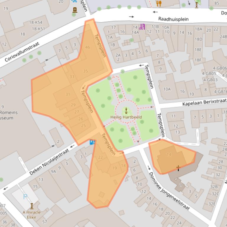 Kaart van postcodegebied 6411ET.