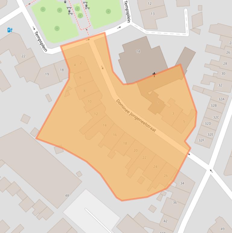 Kaart van postcodegebied 6411EV.