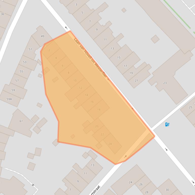 Kaart van postcodegebied 6411EX.